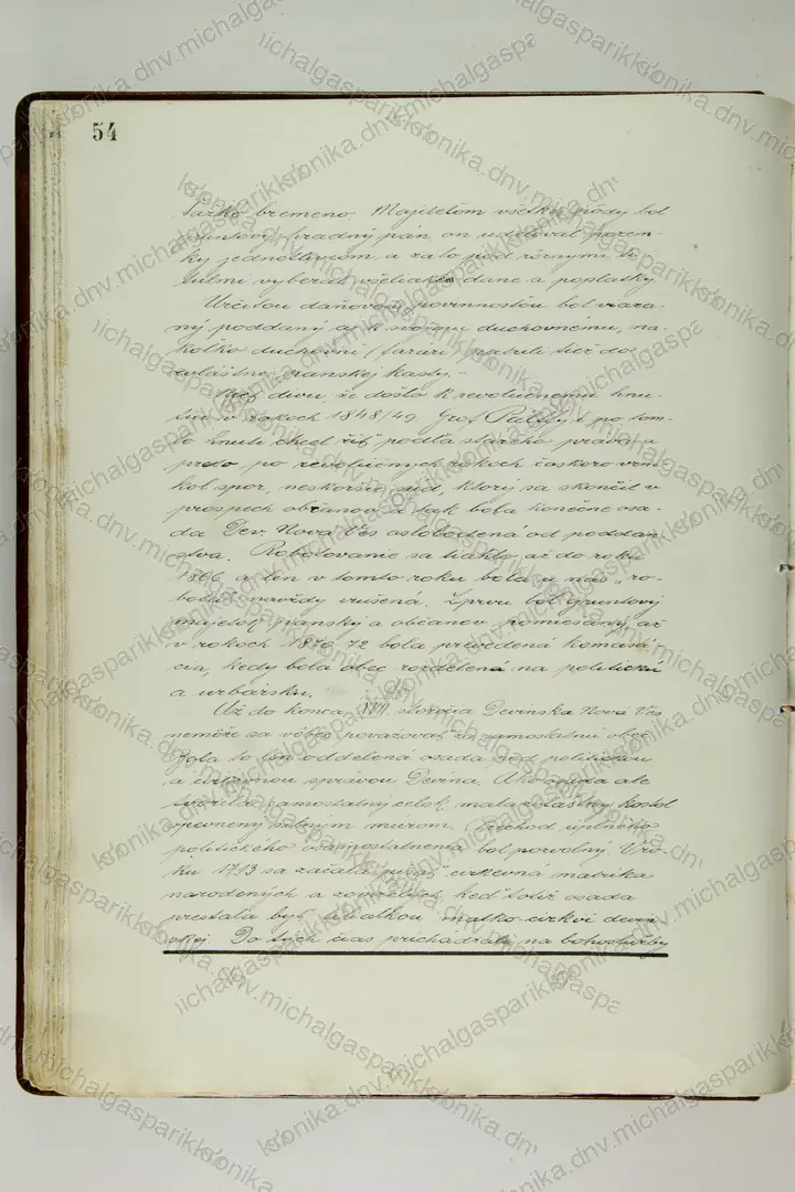 Sken: Strana 54, rukopis