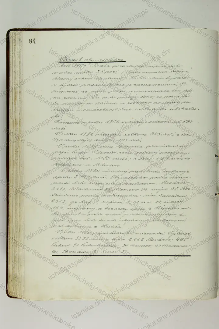 Sken: Strana 84, rukopis
