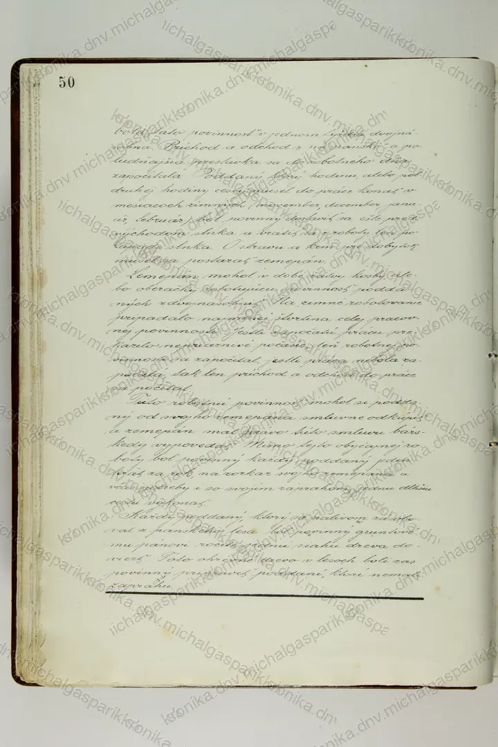 Sken: Strana 50, rukopis