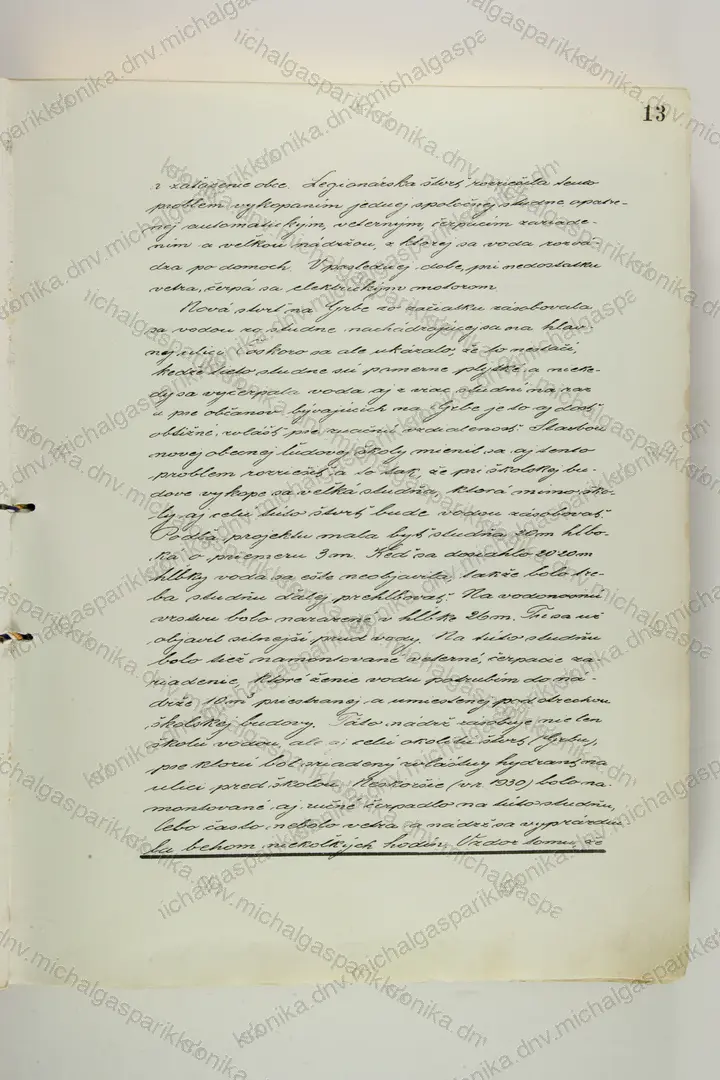 Sken: Strana 13, rukopis