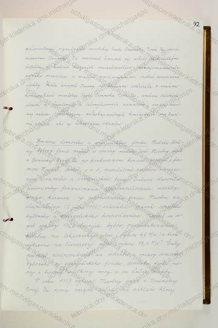 Sken: Sken 095 ("92"), rukopis