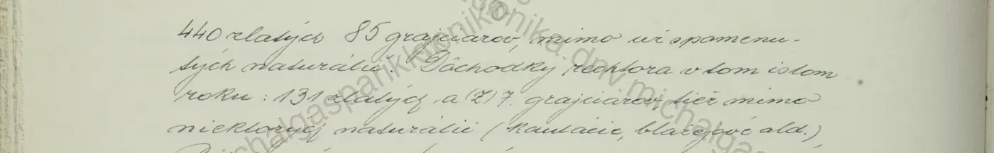 Výrez z rukopisu kroniky — Kniha I, s. 90