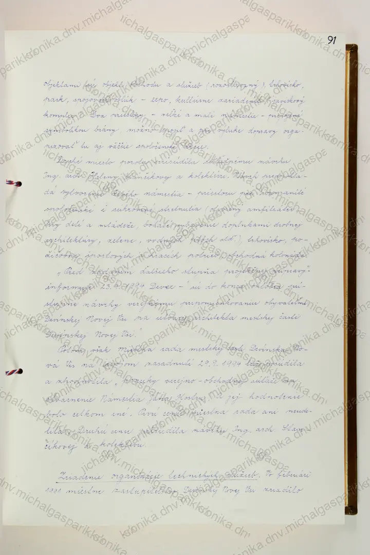 Sken: Sken 094 ("91"), rukopis